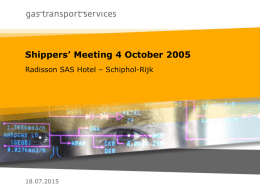 Shippers’ Meeting 23 September 2004