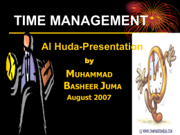 Time Management by Bashir Juma - Al