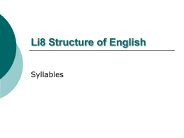 Li8 Structure of English