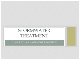 Stomrwater Treatment - University of Georgia