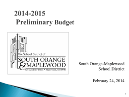 2011-2012 Preliminary Budget Update