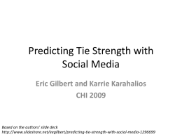 Predicting Tie Strength with Social Media