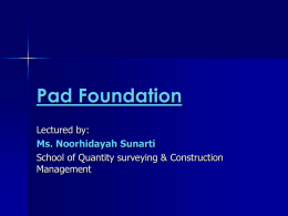 Pad Foundation - Home - My Portal 4 My Students