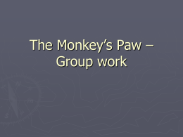 The Monkey’s Paw – Group work