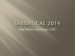 Sabbatical 2014 - San Bernardino Community College District