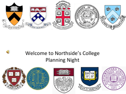 Welcome to Northside’s College Planning Night