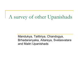 A survey of other Upanishads