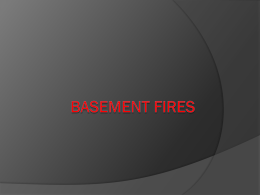Basement Fires - Fire Training Tracker