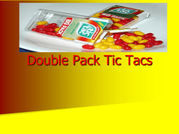 Double Pack Tic Tacs