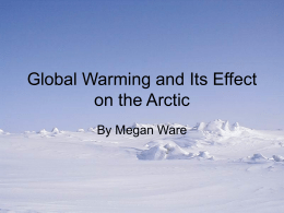 Global Warming and Its Effect on the Arctic