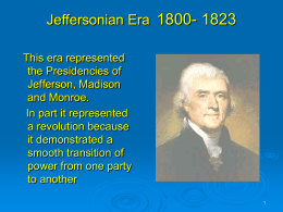 Jeffersonian Era