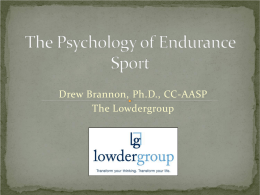 The Psychology of Endurance Sport