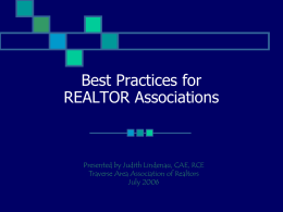 Best Practices for REALTOR Association Executives