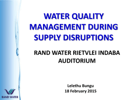 RAND WATER (South Africa)