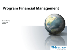 Program Financial Management