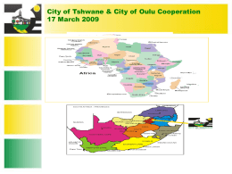 Oulu Tshwane Cooperation