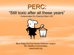 BREDL Presentation - Blue Ridge Environmental Defense League