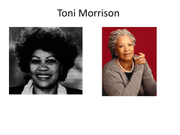 Toni Morrison - University of Texas at Austin