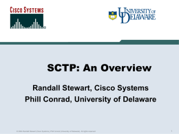 SCTP - University of Delaware