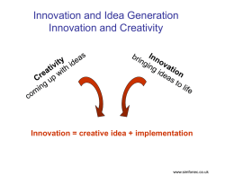Innovation and Idea Generation