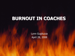 BURNOUT IN COACHES - Massachusetts Youth Soccer