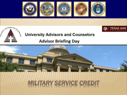Servicemembers Opportunity Colleges (SOC)