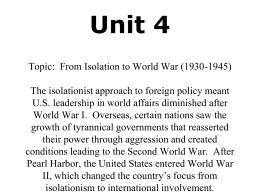 Connect developments related to World War I with the onset