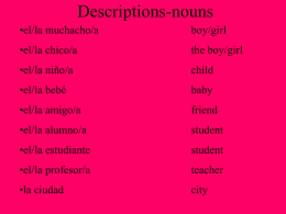 Descriptions-noun