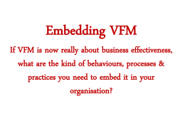 Embedding VFM