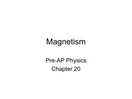 Magnetism - Cuero ISD