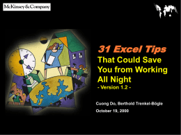 31 Excel Tips That Could Save You from Working All Night