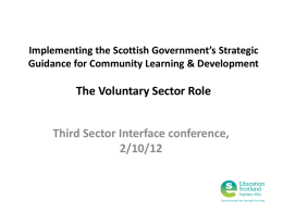 Presentation Title - Voluntary Action Scotland