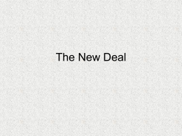The New Deal - Maine West High School