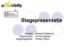 Stagepresentatie - Telenet Service