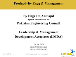 Engineering PRoject Management
