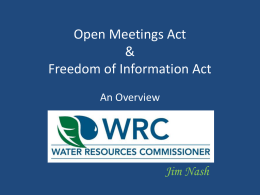 Open Meeting Act