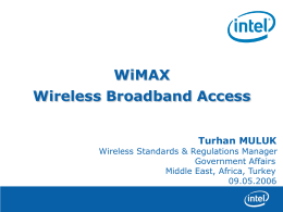 Broadband Wireless Access with WiMAX