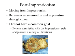 Post-Impressionism - Western Faculty of Education