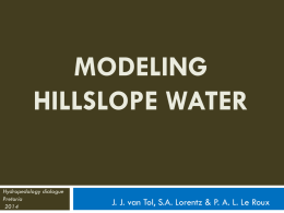 Predicting streamflow from the soil map in the Weatherley