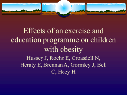 Effects of an exercise and education programme on children