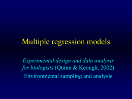 Multiple linear regression