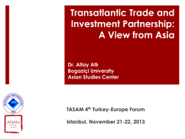 The Economic and Social Impact of Chinese Investment in Turkey