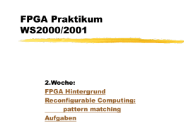 FPGA Praktikum WS2000/2001
