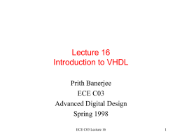 Lecture 14 Finite State Machine Implementation