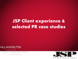 Click to add title - JSP Communications