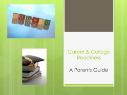 Career & College Readiness - Wasatch County School