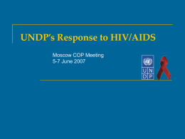 UNDP’s Response to HIV/AIDS