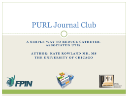 PURL Journal Club - FPIN Family Physicians Inquiries Network