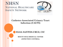NHSN National Healthcare Safety Network