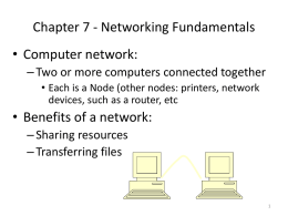 Networking Fundamentals - Erie Community College